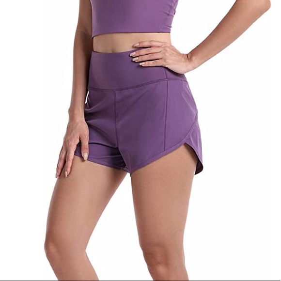 Purple Amazon athletic running shorts - Picture 3 of 8